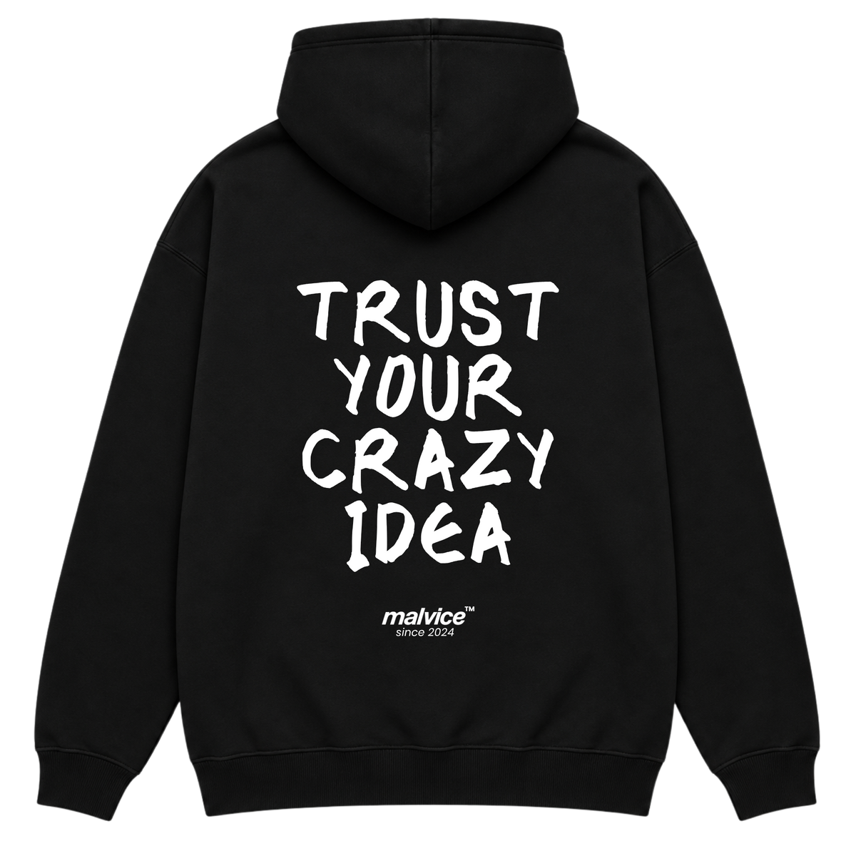 TRUST YOUR CRAZY IDEA Oversized Hoodie