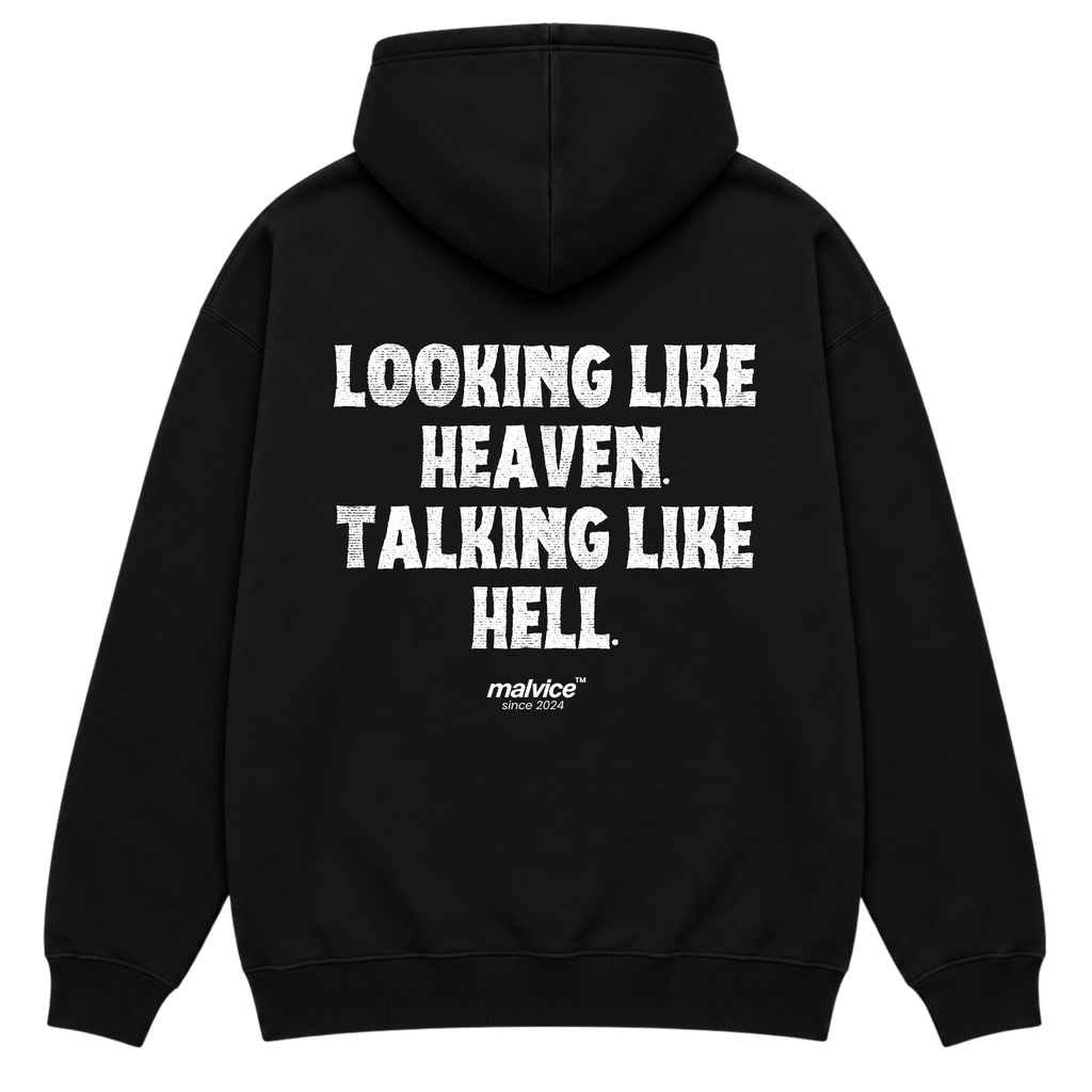 LOOKING LIKE HEAVEN. TALKING LIKE HELL Oversized Hoodie
