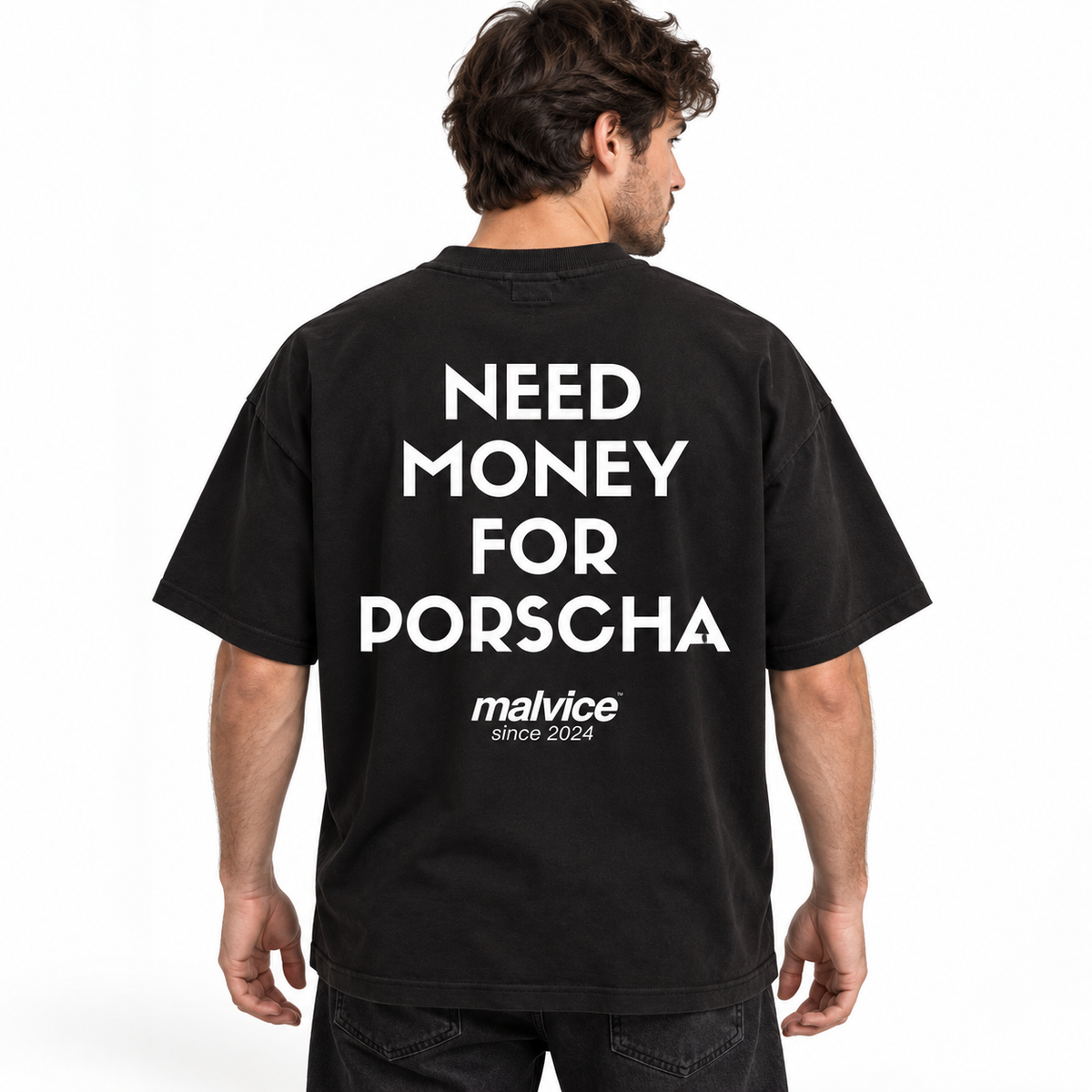 NEED MONEY FOR PORSCHE Oversized T-Shirt