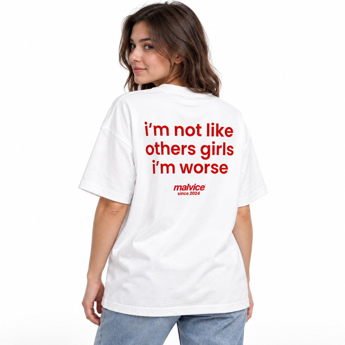 I'M NOT LIKE OTHER GIRLS I'M WORSE Oversized T-Shirt