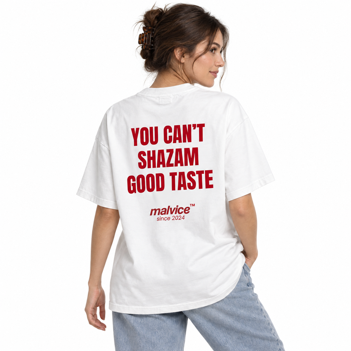 YOU CAN’T SHAZAM GOOD TASTE Oversized T-Shirt