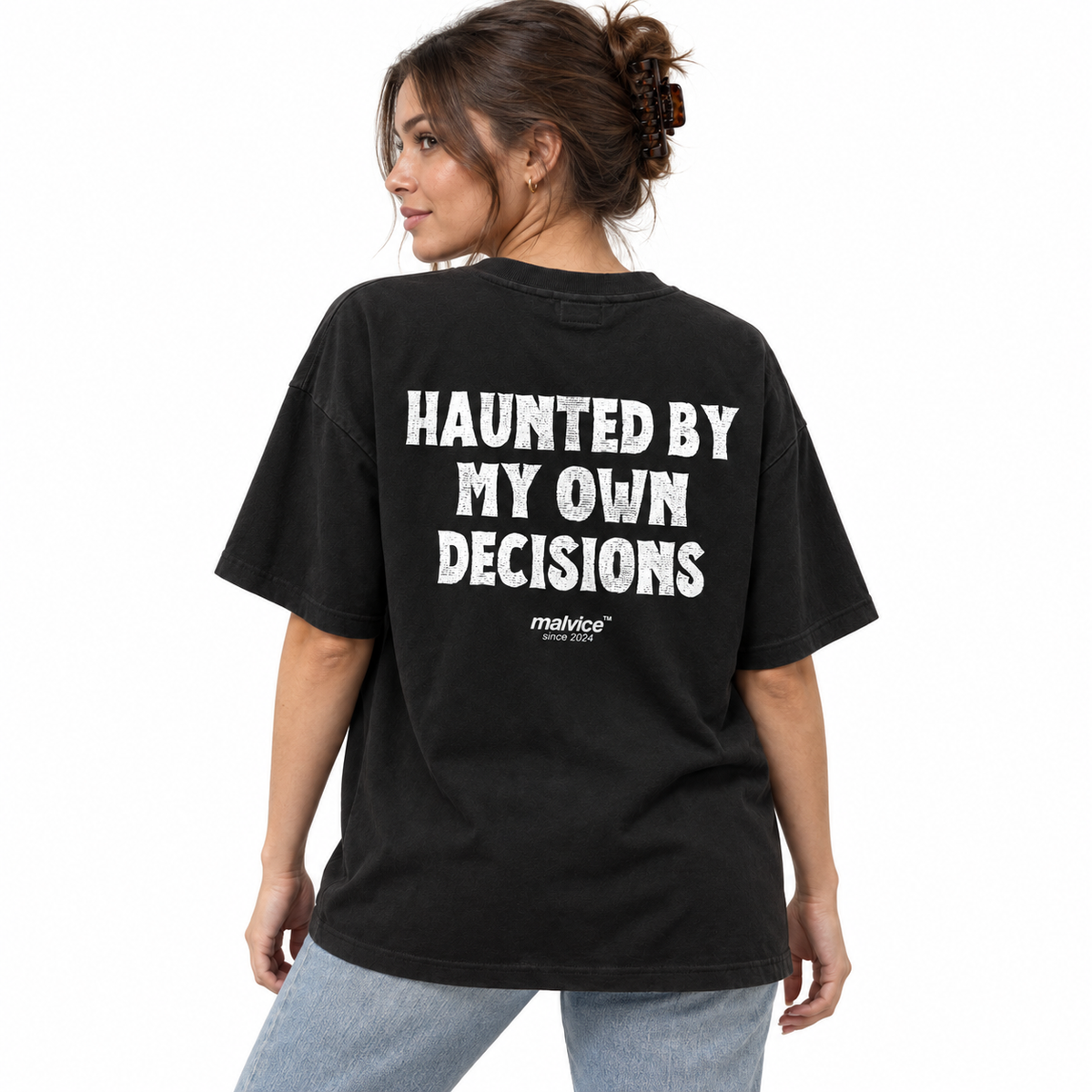 HAUNTED BY MY OWN DECISIONS Oversized T-Shirt