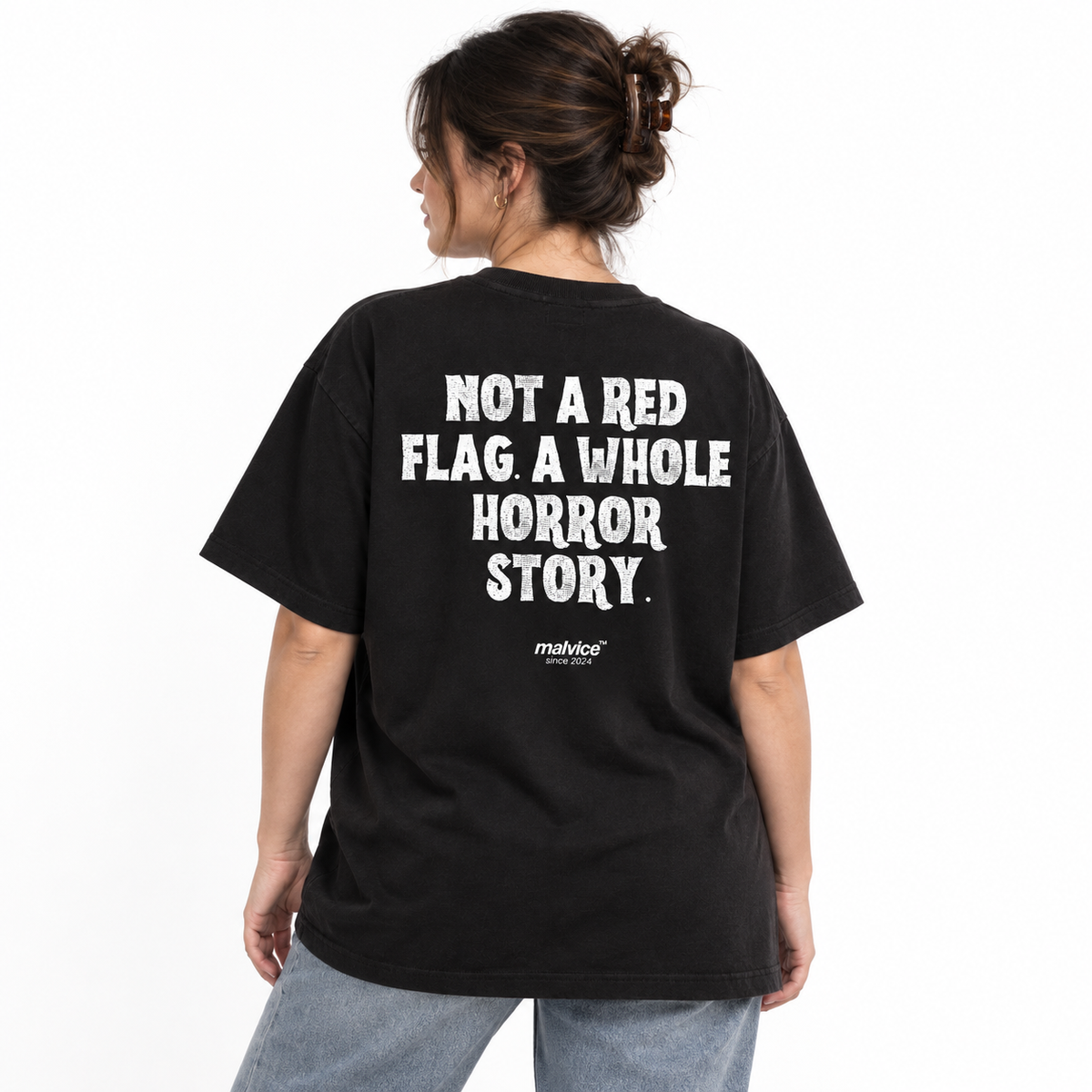 NOT A RED FLAG. A WHOLE HORROR STORY Oversized T-Shirt