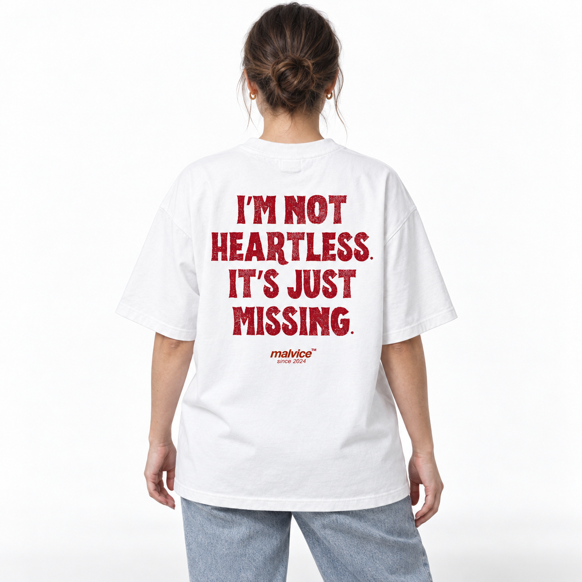 I’M NOT HEARTLESS. IT’S JUST MISSING Oversized T-Shirt