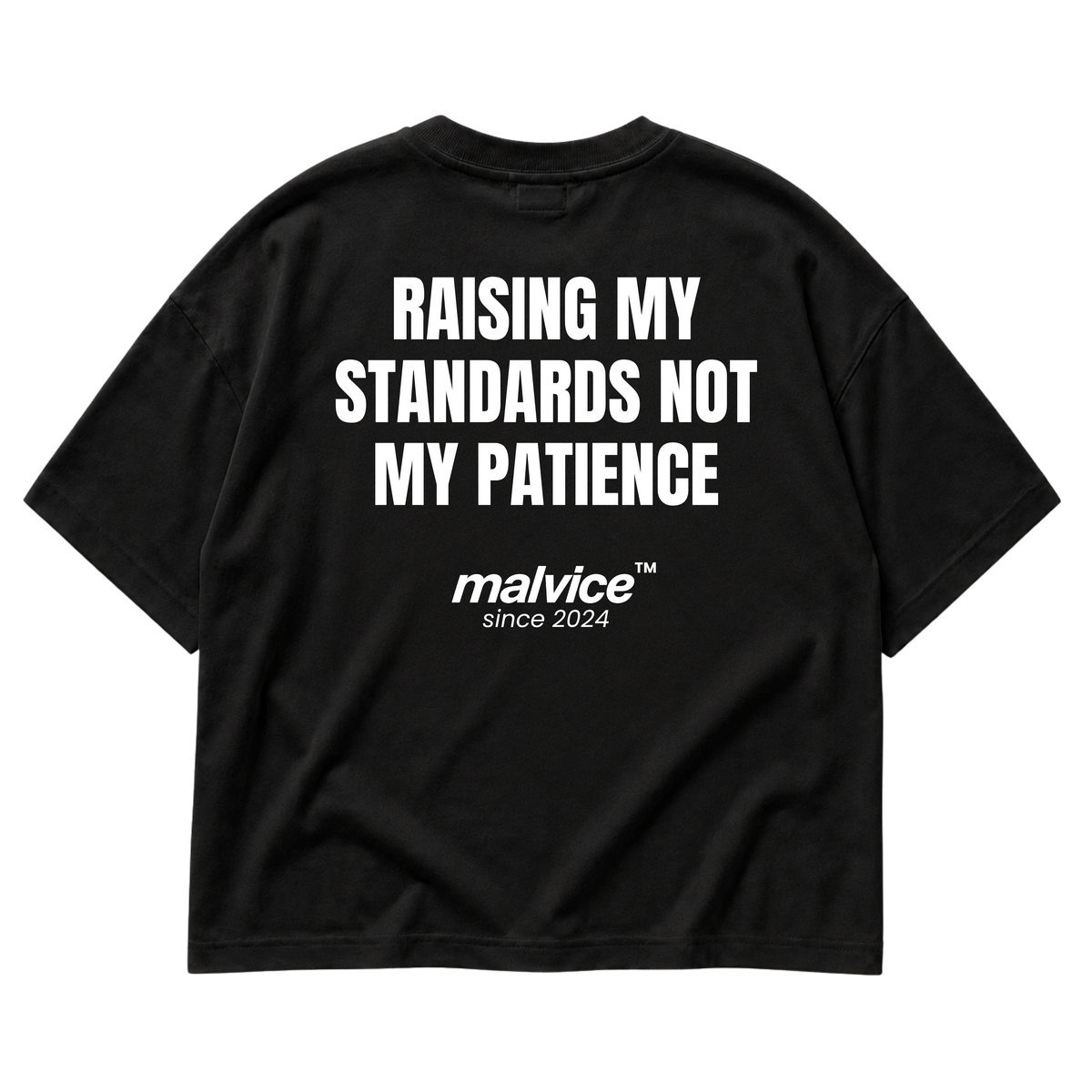 MALVICE Raising My Standards Not My Patience oversized T-shirt