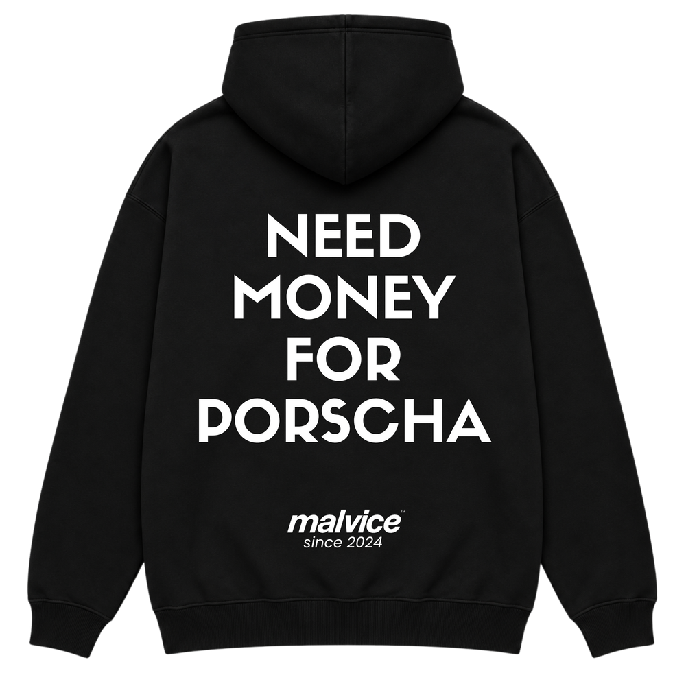 NEED MONEY FOR PORSCHE oversized hoodie by MALVICE