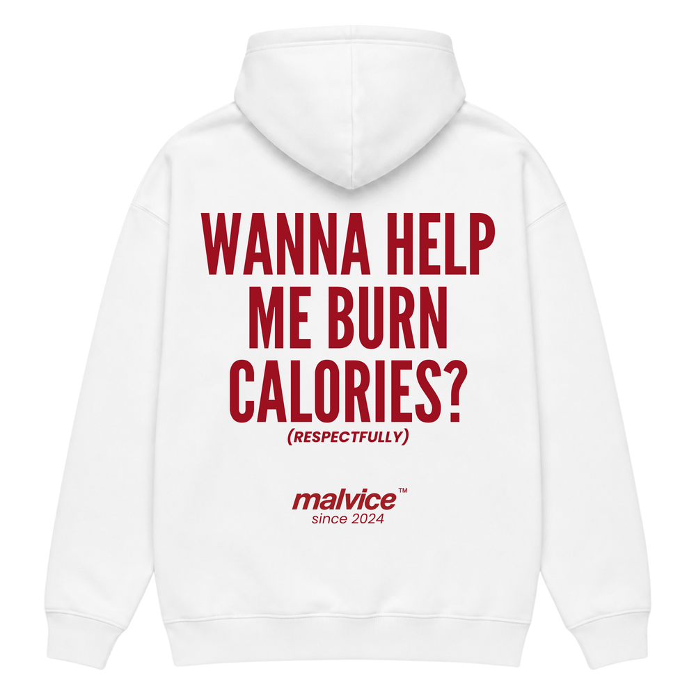 MALVICE Wanna Help Me Burn Calories? oversized hoodie