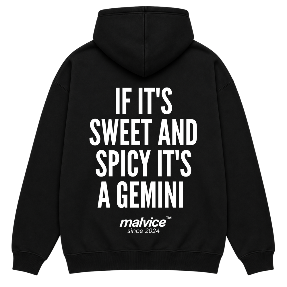 MALVICE If It's Sweet and Spicy It's a Gemini oversized hoodie