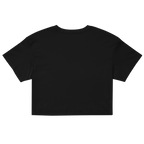 Black MALVICE relaxed crop top, back view